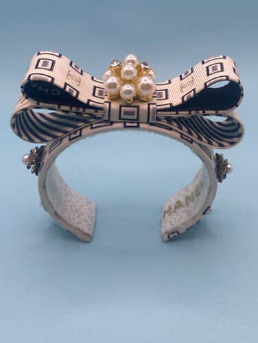 Vintage Chanel Logo Cuff