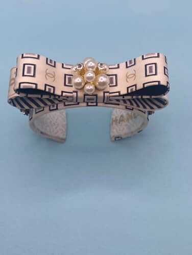 Vintage Chanel Logo Cuff