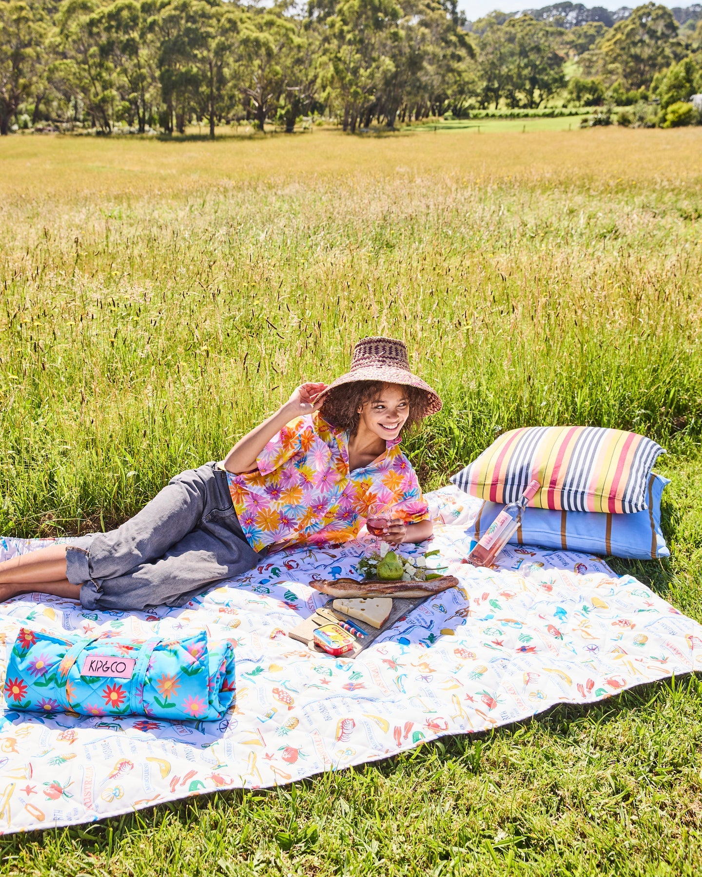 Kip & Co Aussie Road Trip Picnic Mat