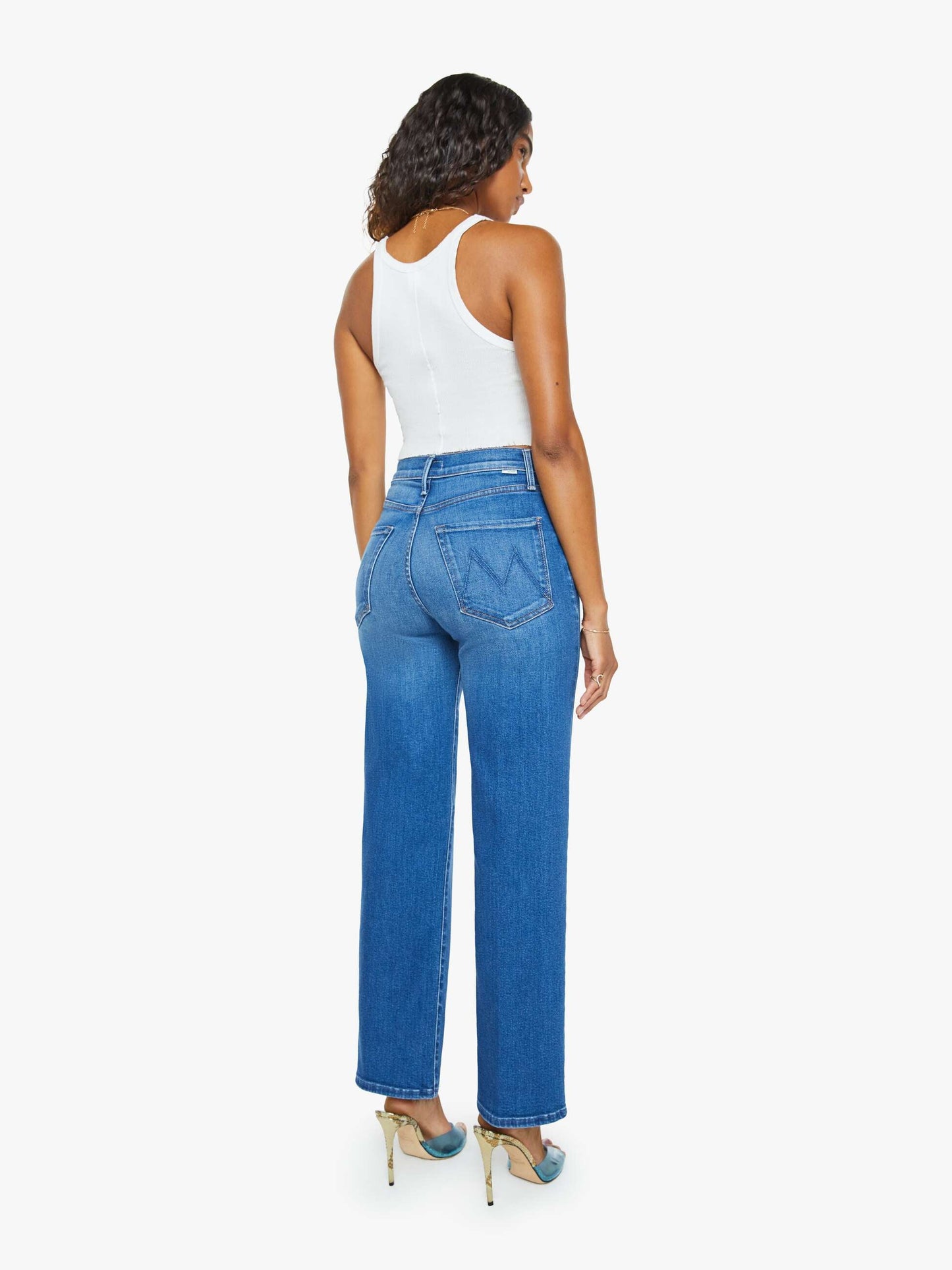 Mother Rambler Zip Flood Jeans