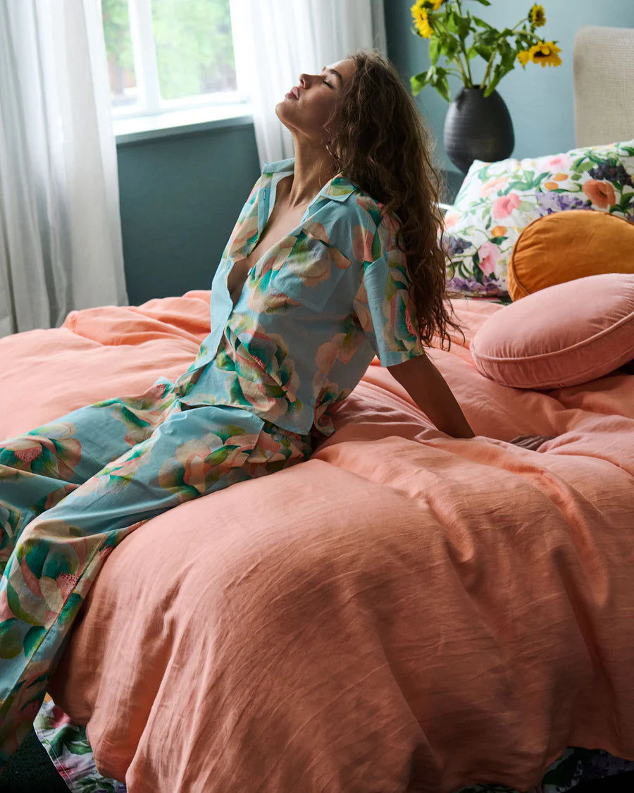 Kip & Co Big Beauty Floral Organic Cotton Pyjamas