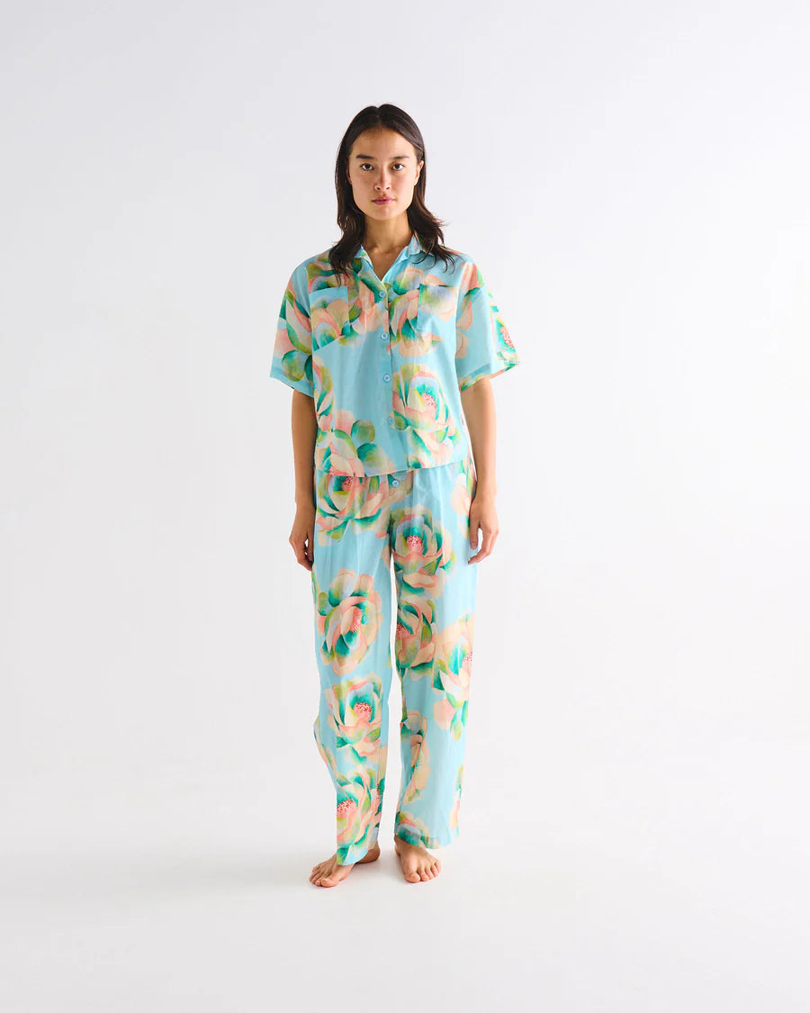 Kip & Co Big Beauty Floral Organic Cotton Pyjamas