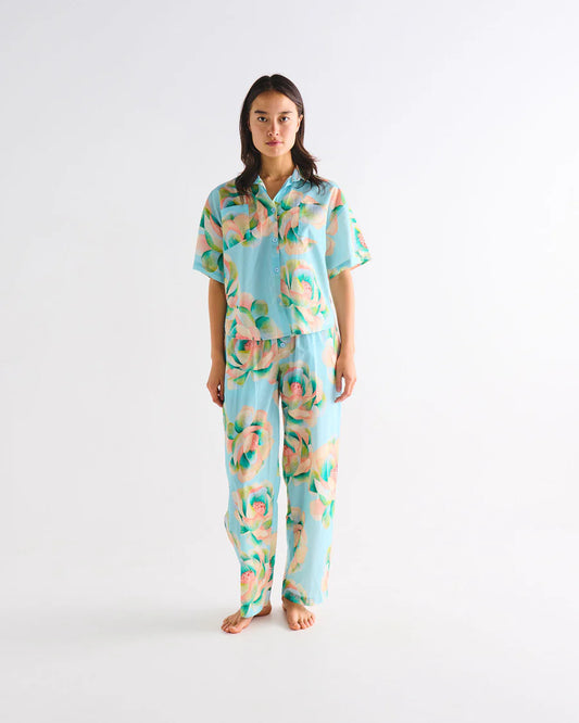 Kip & Co Big Beauty Floral Organic Cotton Pyjamas