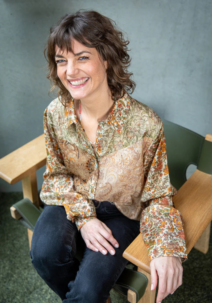 Mandalay Daisy Crepe Shirt WAS $255