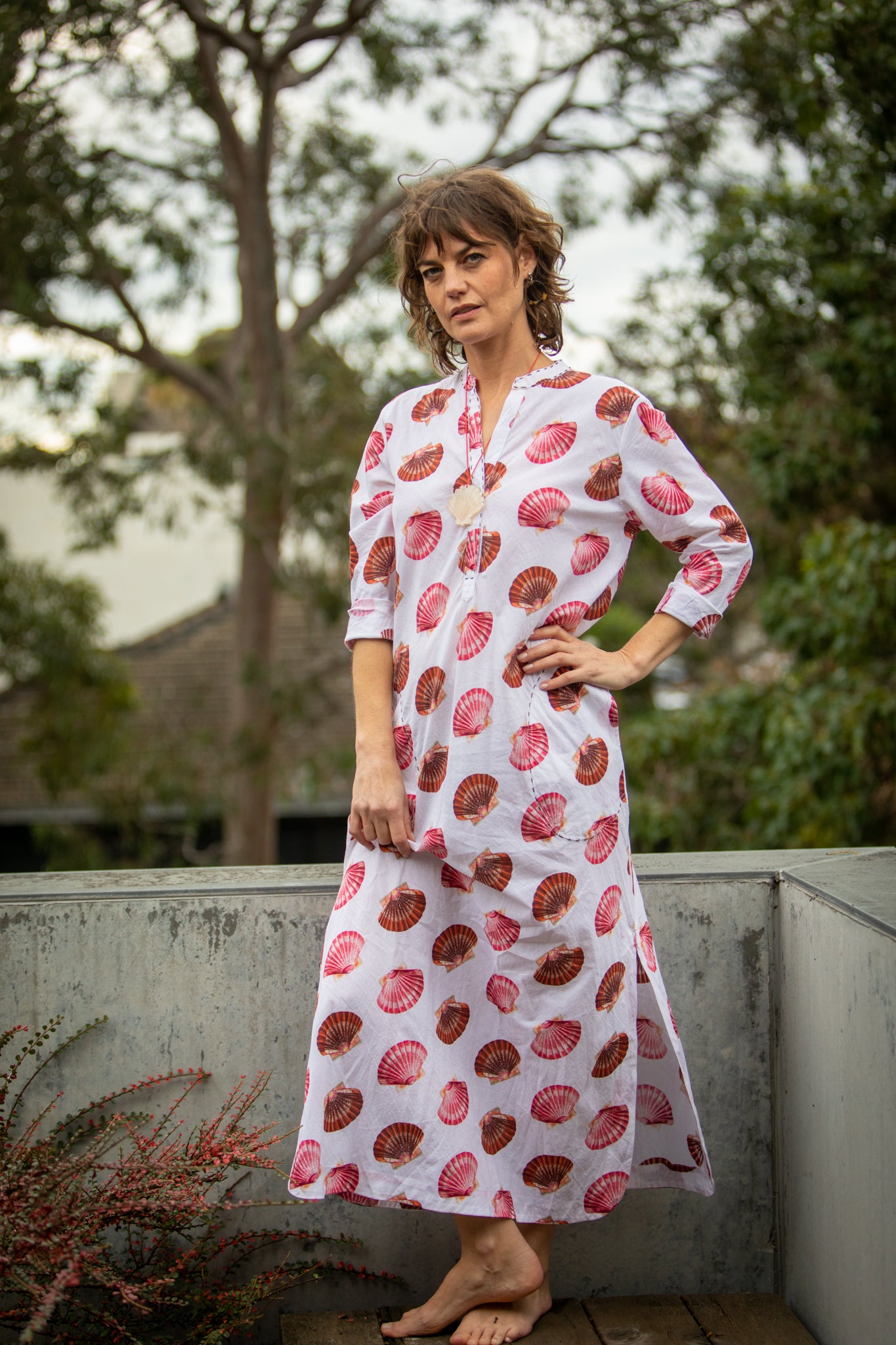 Mandalay Scallops Caftan WAS $200