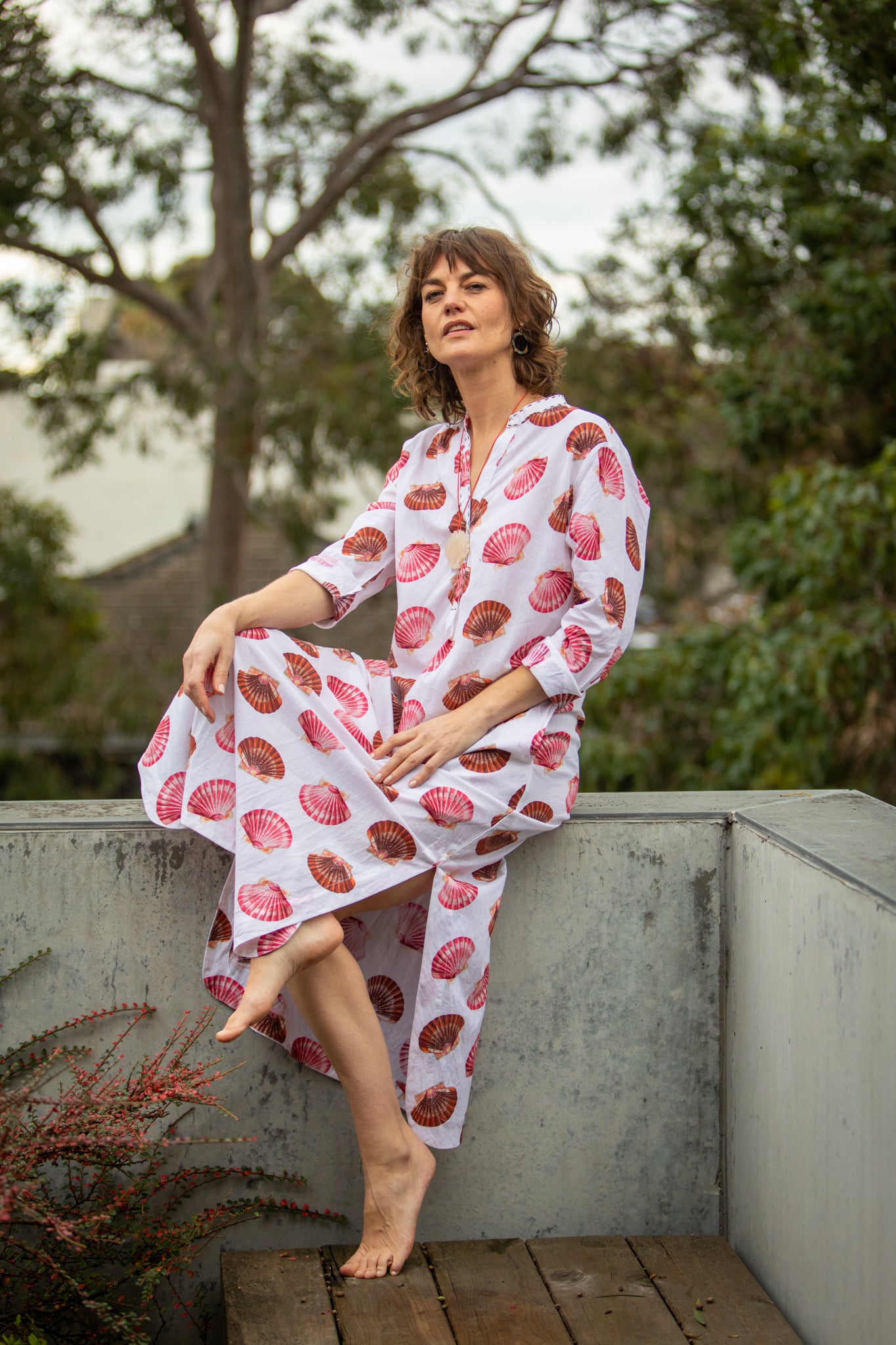 Mandalay Scallops Caftan WAS $200