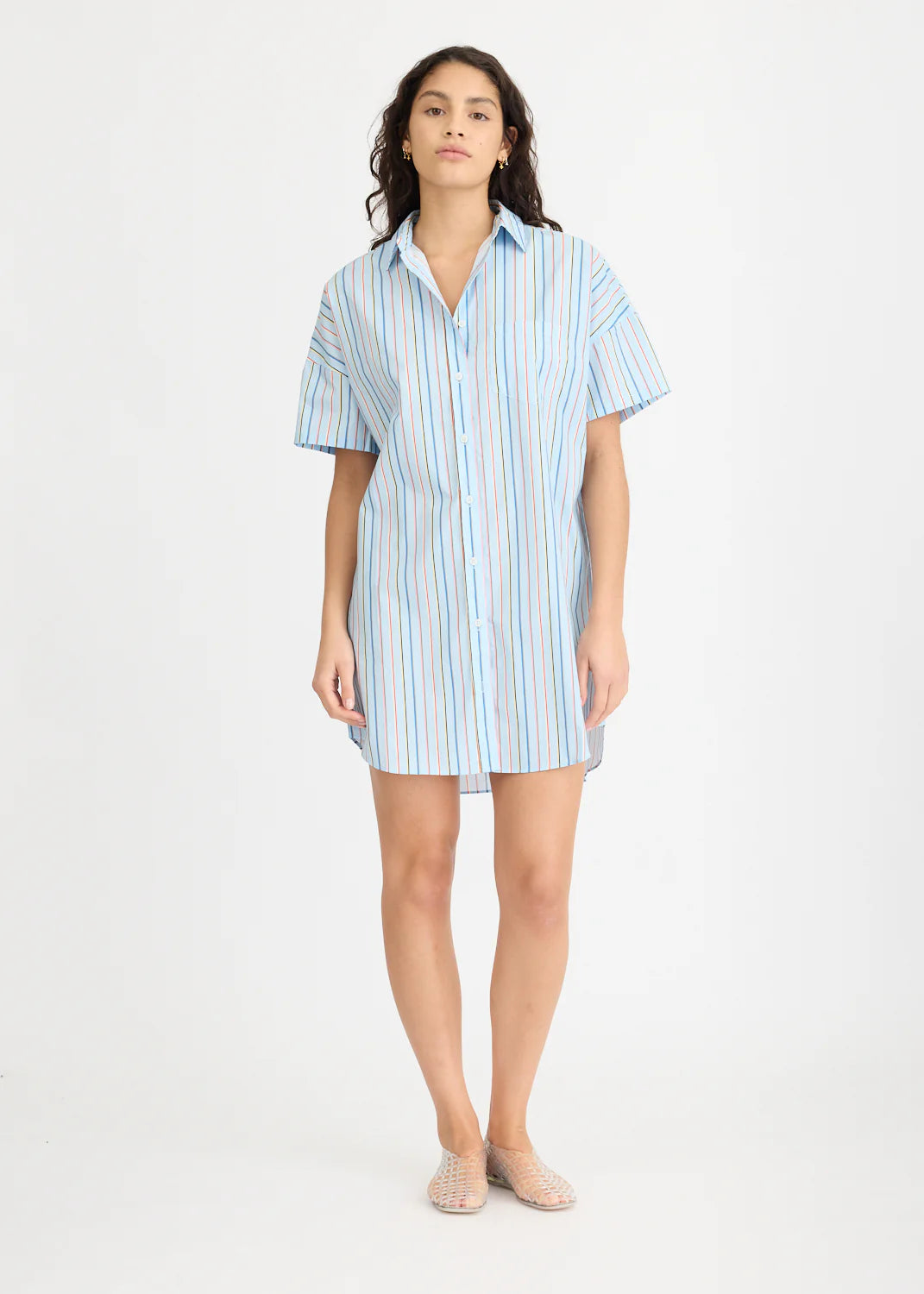 LMND Chiara Mini Dress Multi Stripe
