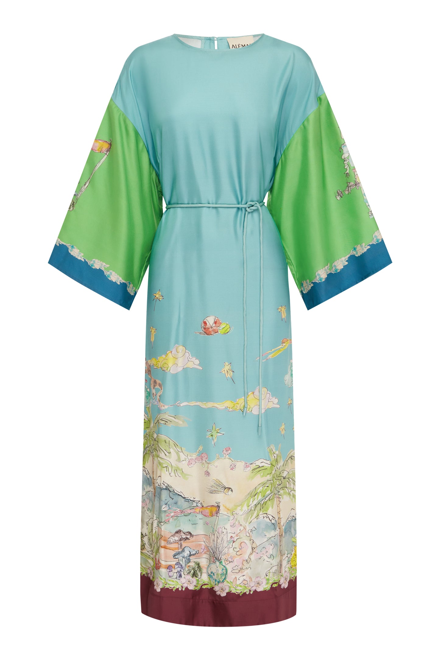 Alemais Daria Silk Midi Dress
