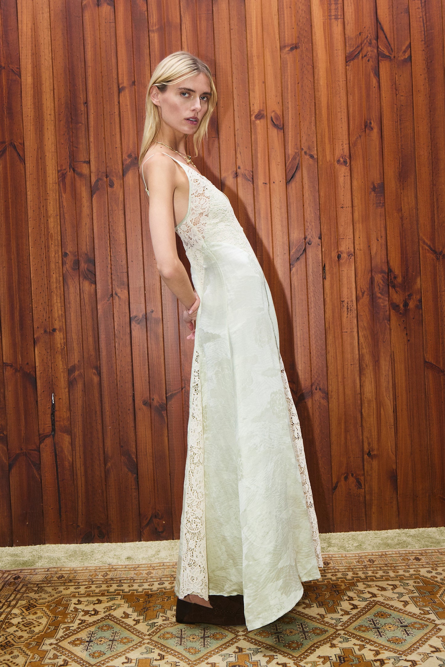 Alemais Apollonia Pistachio Slip Dress