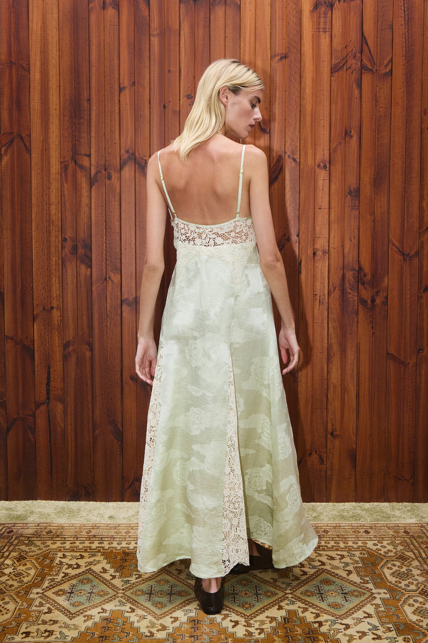 Alemais Apollonia Pistachio Slip Dress
