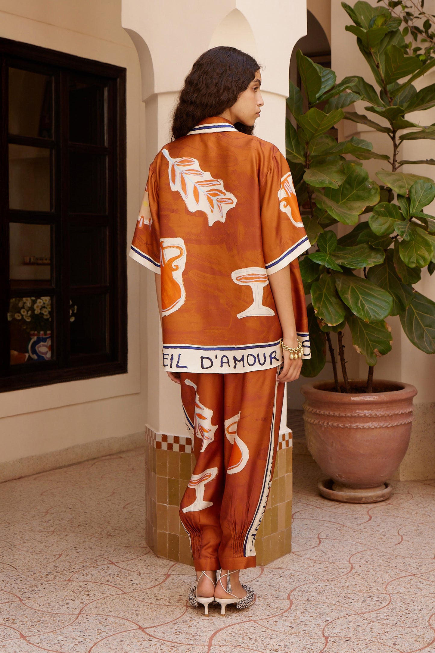 Alemais Soleil D'Amour Silk Shirt