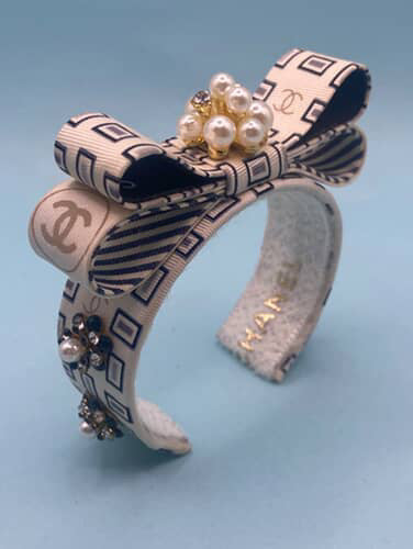 Vintage Chanel Logo Cuff