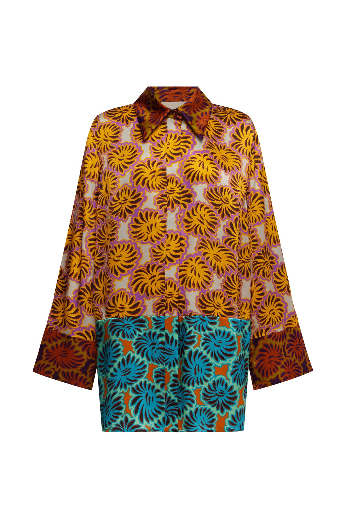 Alemais Xander Splice Silk Shirt