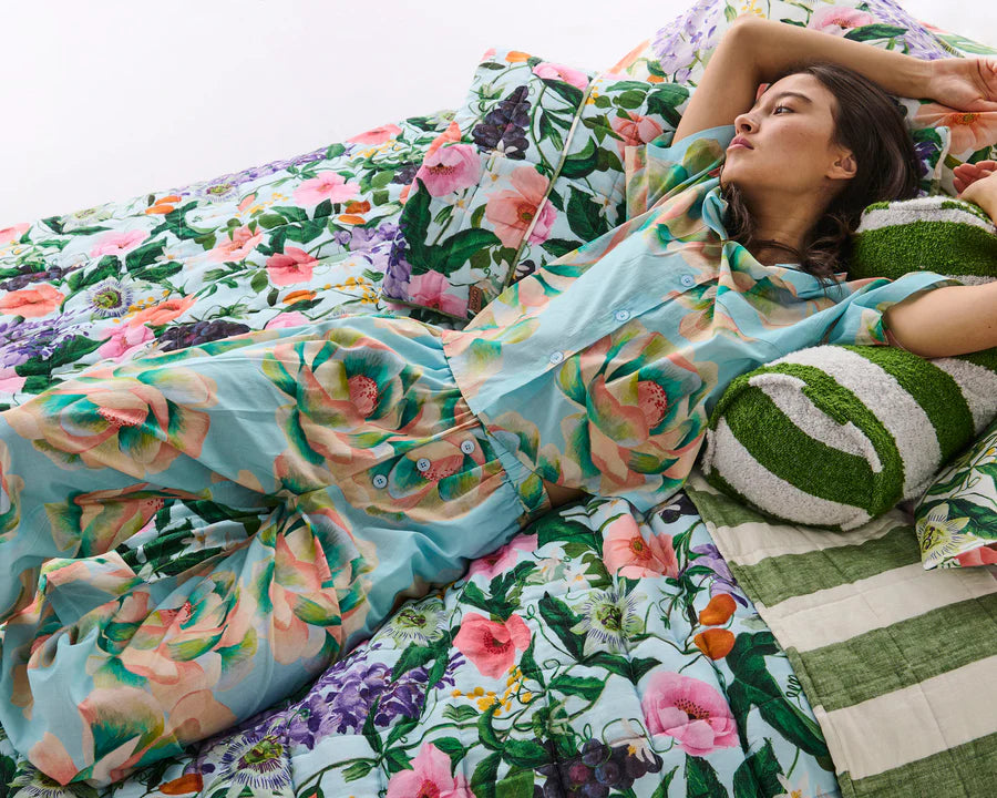 Kip & Co Big Beauty Floral Organic Cotton Pyjamas