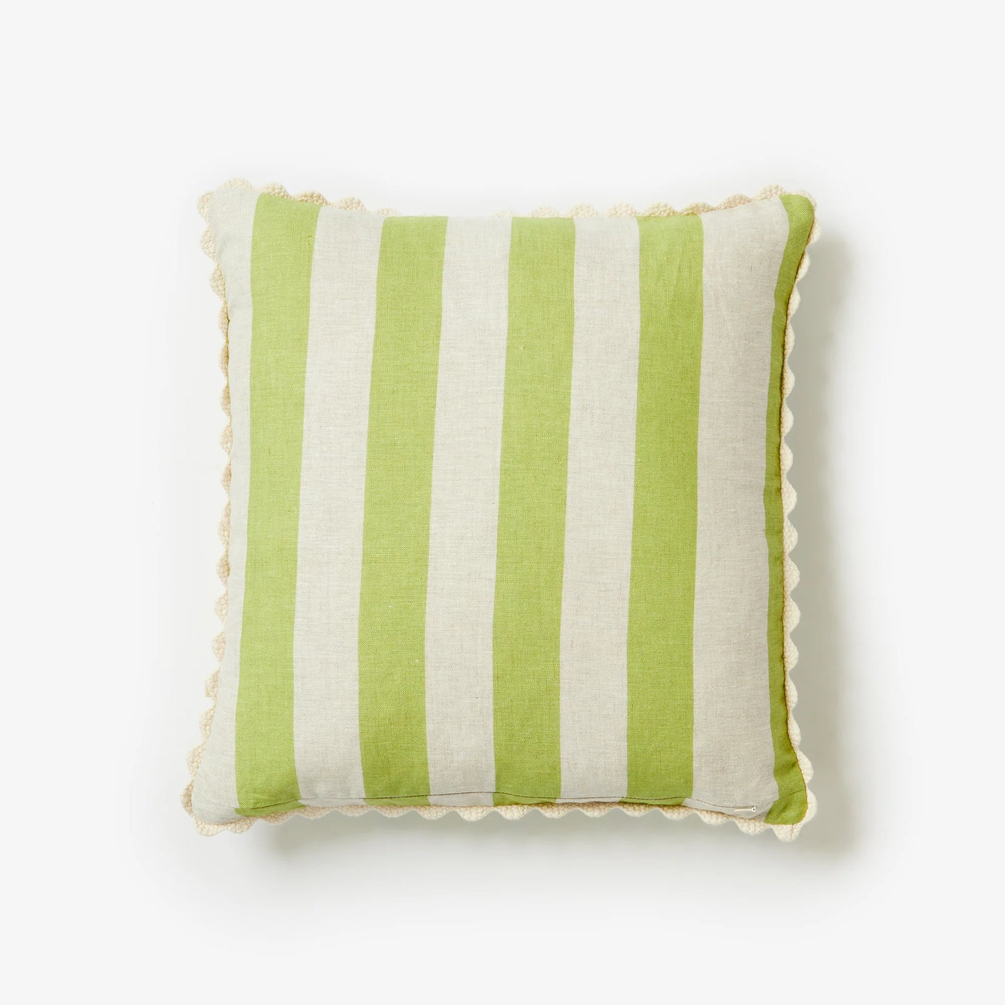 Bonnie & Neil Bold Blue Lime Stripe Cushion