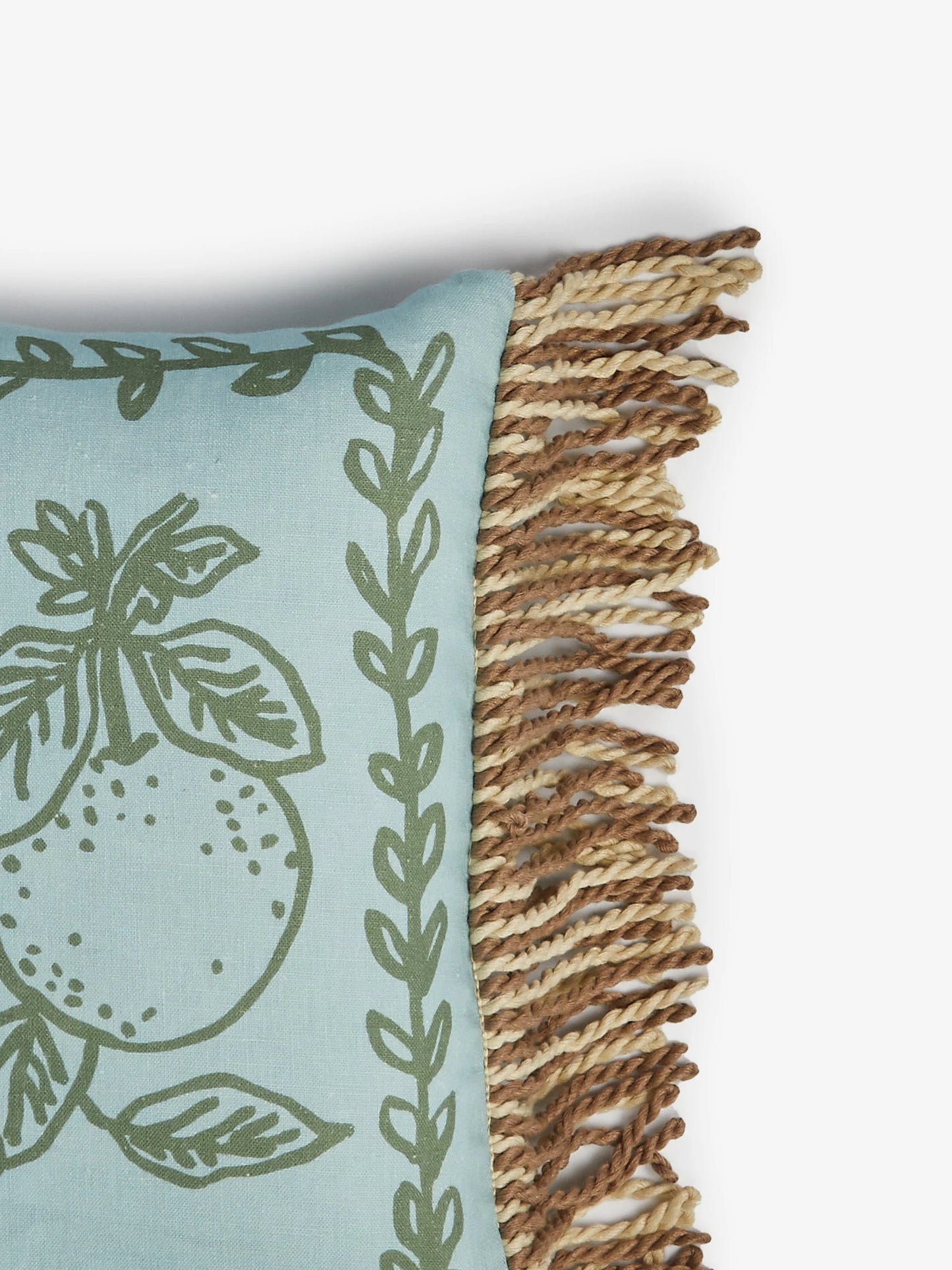 Bonnie & Neil Petra Blue Linen Cushion