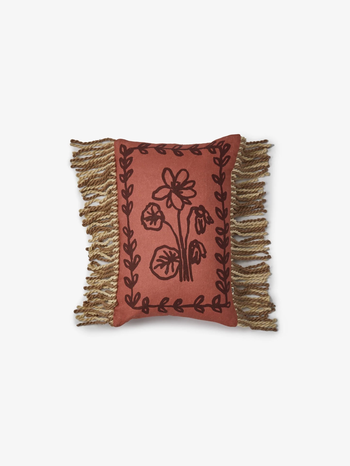 Bonnie & Neil Petra Coral Linen Cushion
