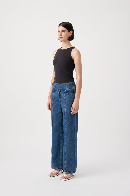 Outland Denim Marley Mid Wide Jean WAS $360