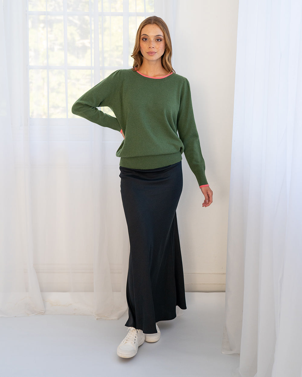 Arlington Milne Cath Knit with Contrast Band