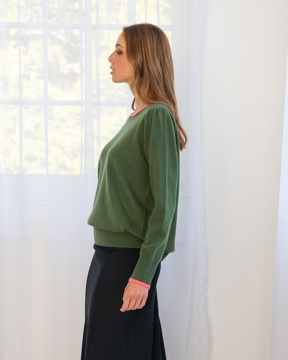 Arlington Milne Cath Knit with Contrast Band