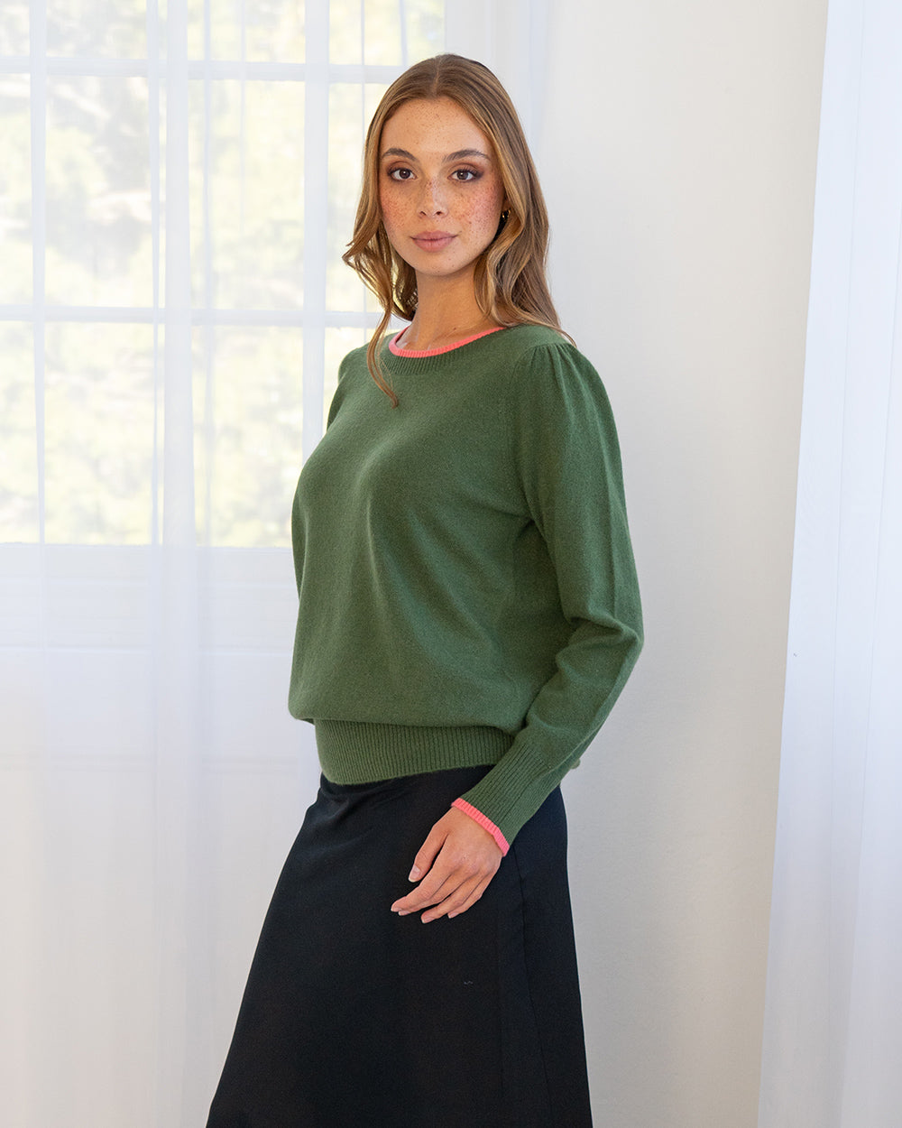 Arlington Milne Cath Knit with Contrast Band