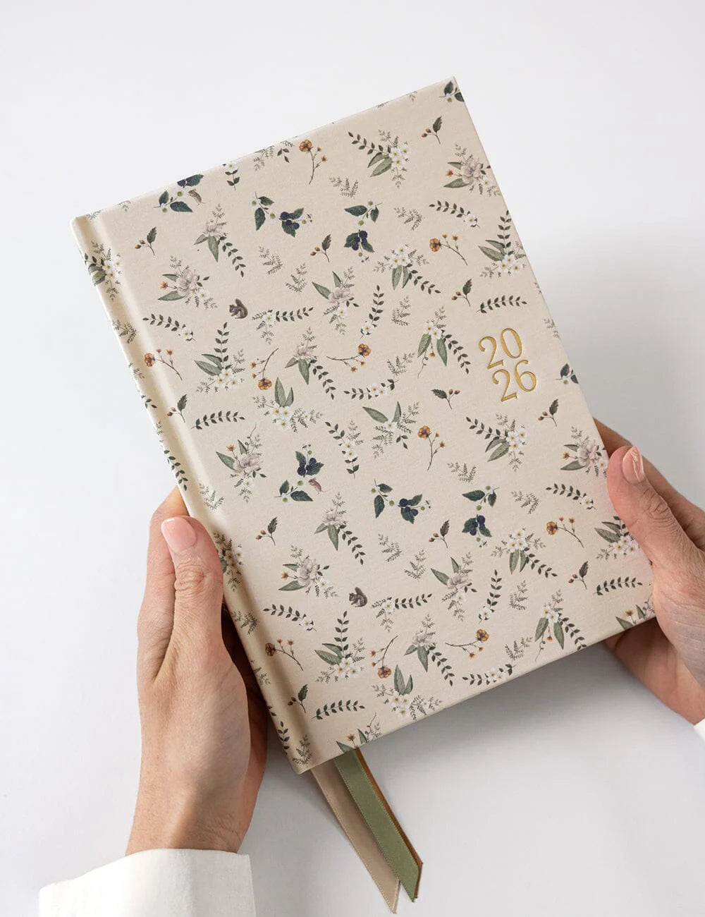 2026 Desktop Linen Bound Planner