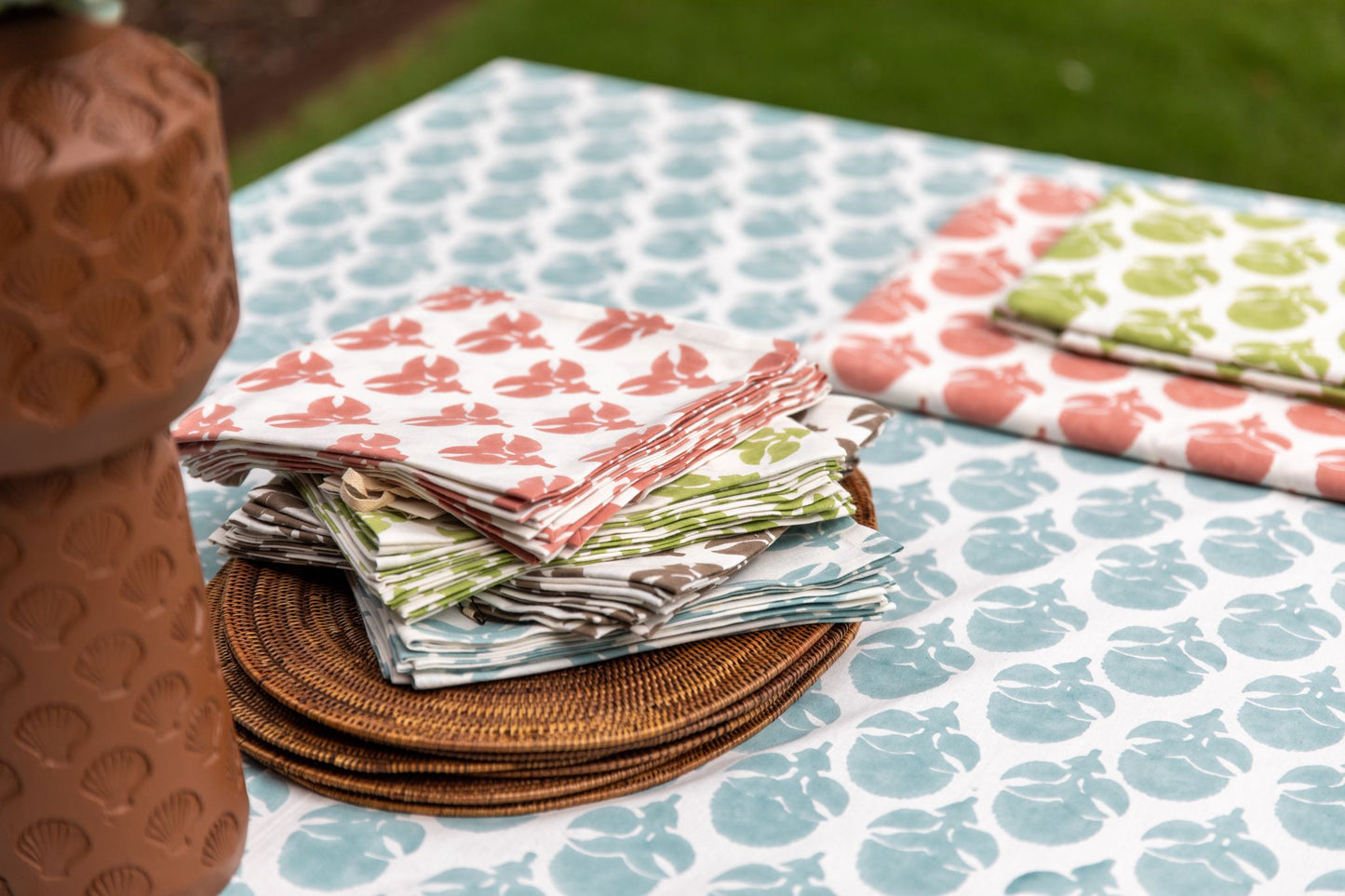 Mandalay Designs Buttercup Table Linen - Terracotta