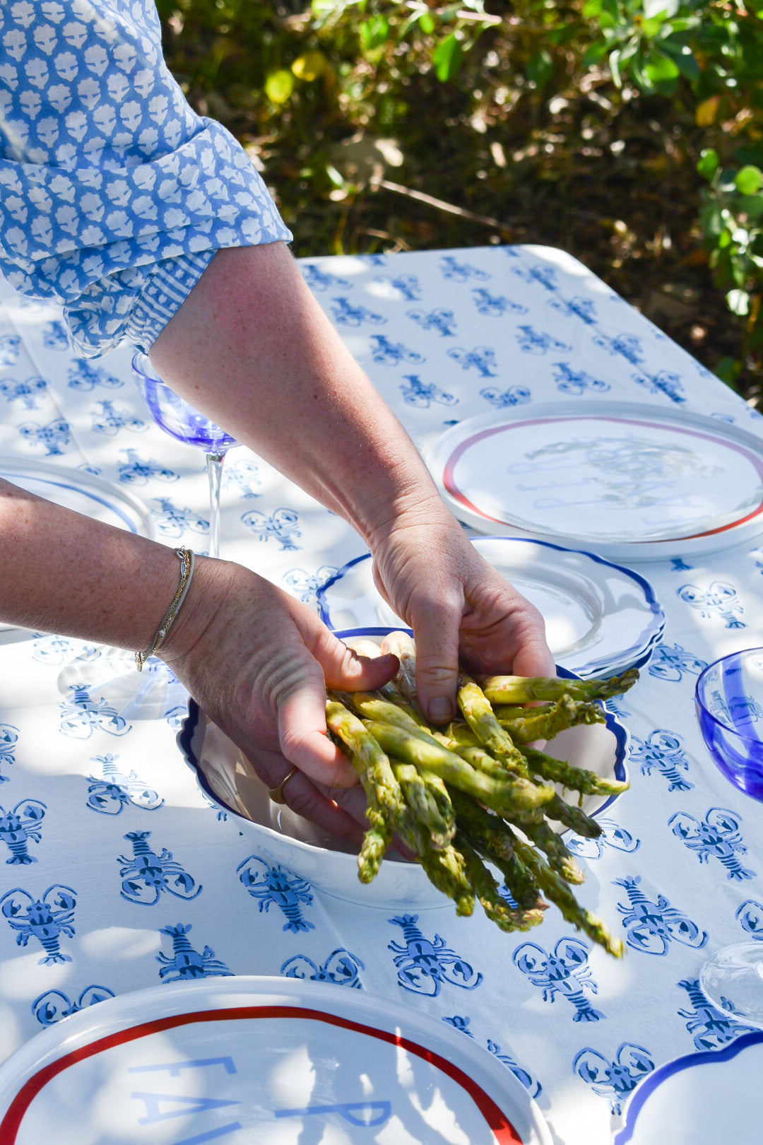 Mandalay Designs Lobster Table Linen