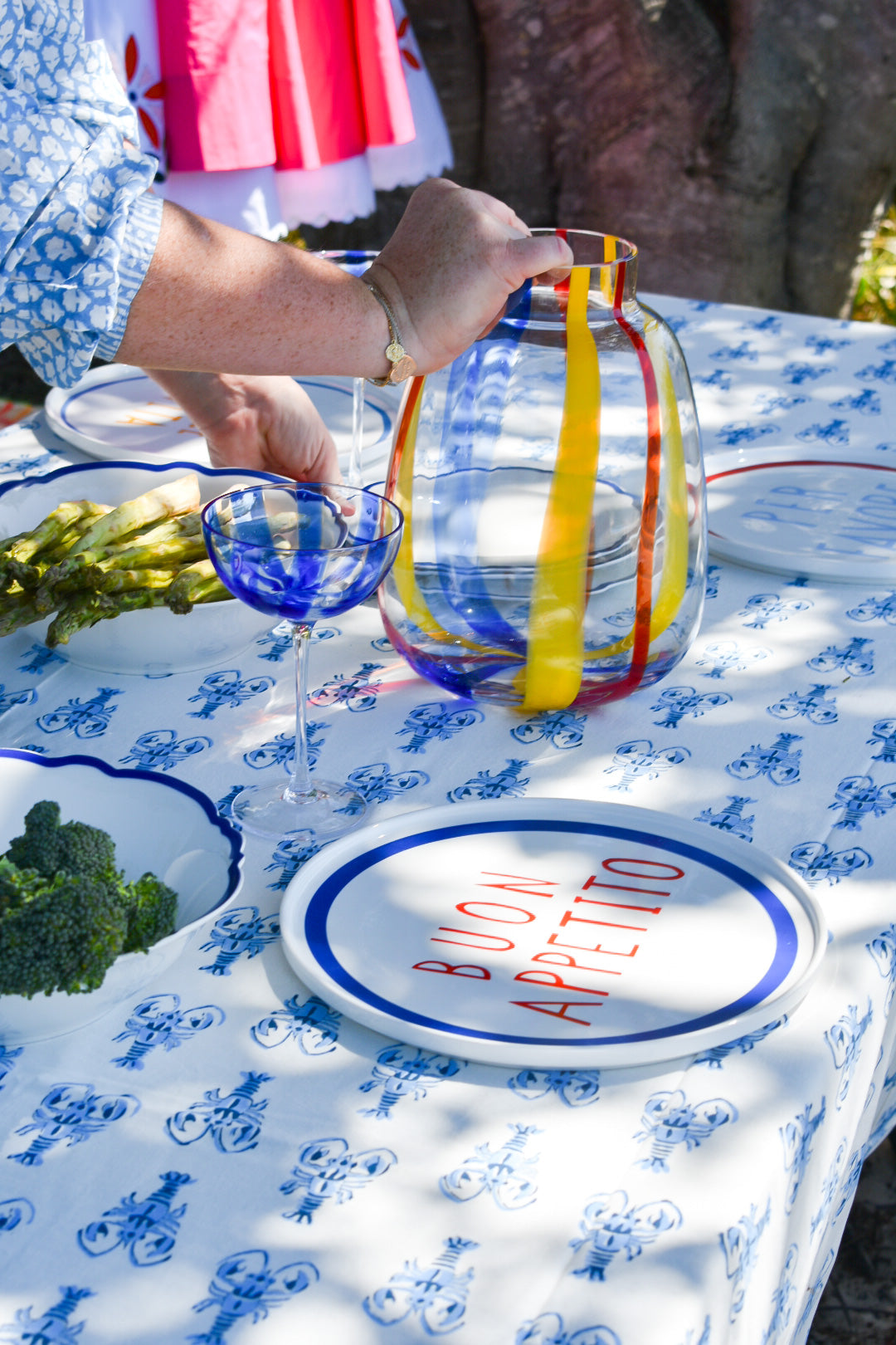 Mandalay Designs Lobster Table Linen