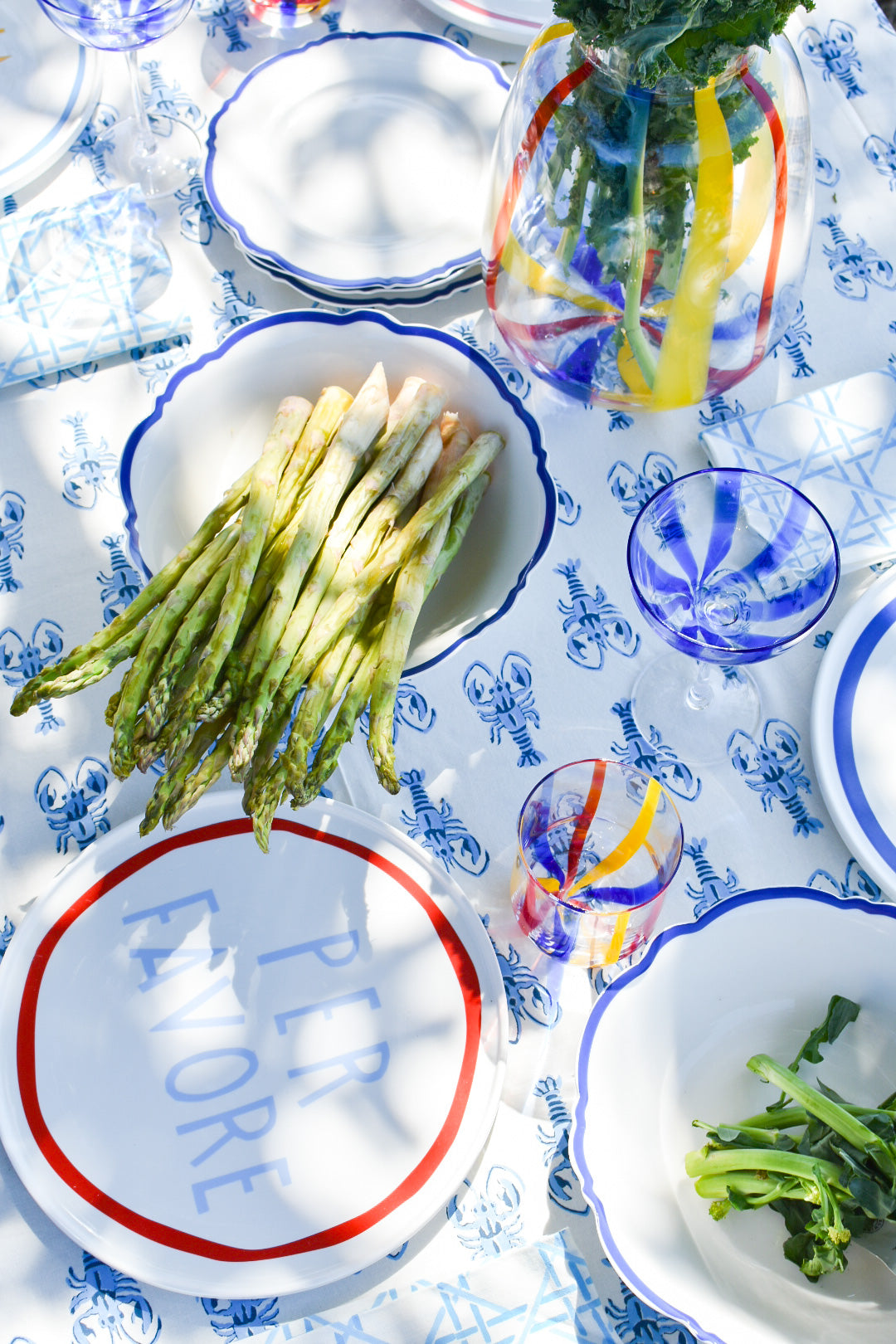 Mandalay Designs Lobster Table Linen