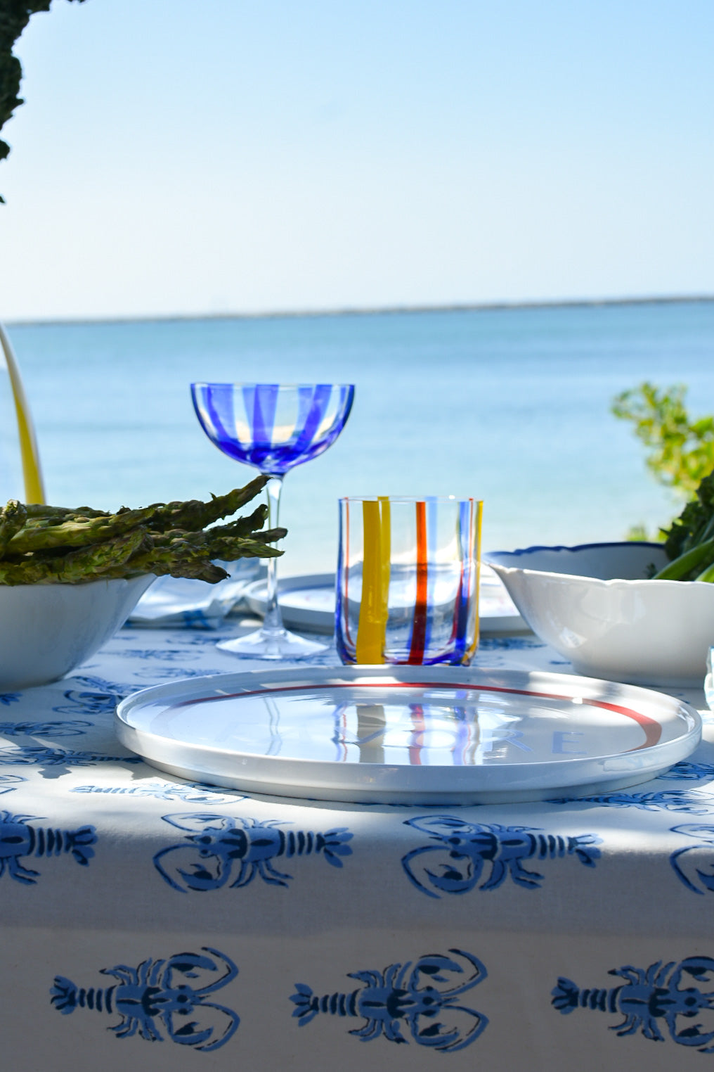 Mandalay Designs Lobster Table Linen