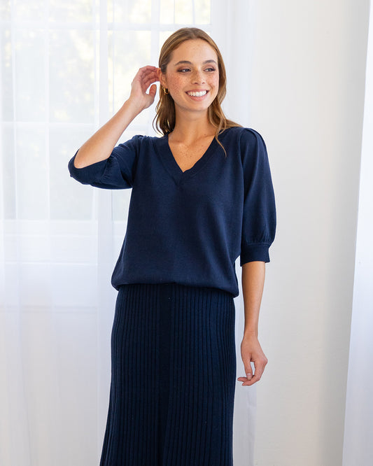 Arlington Milne Evita Short Sleeve Knit WAS $160