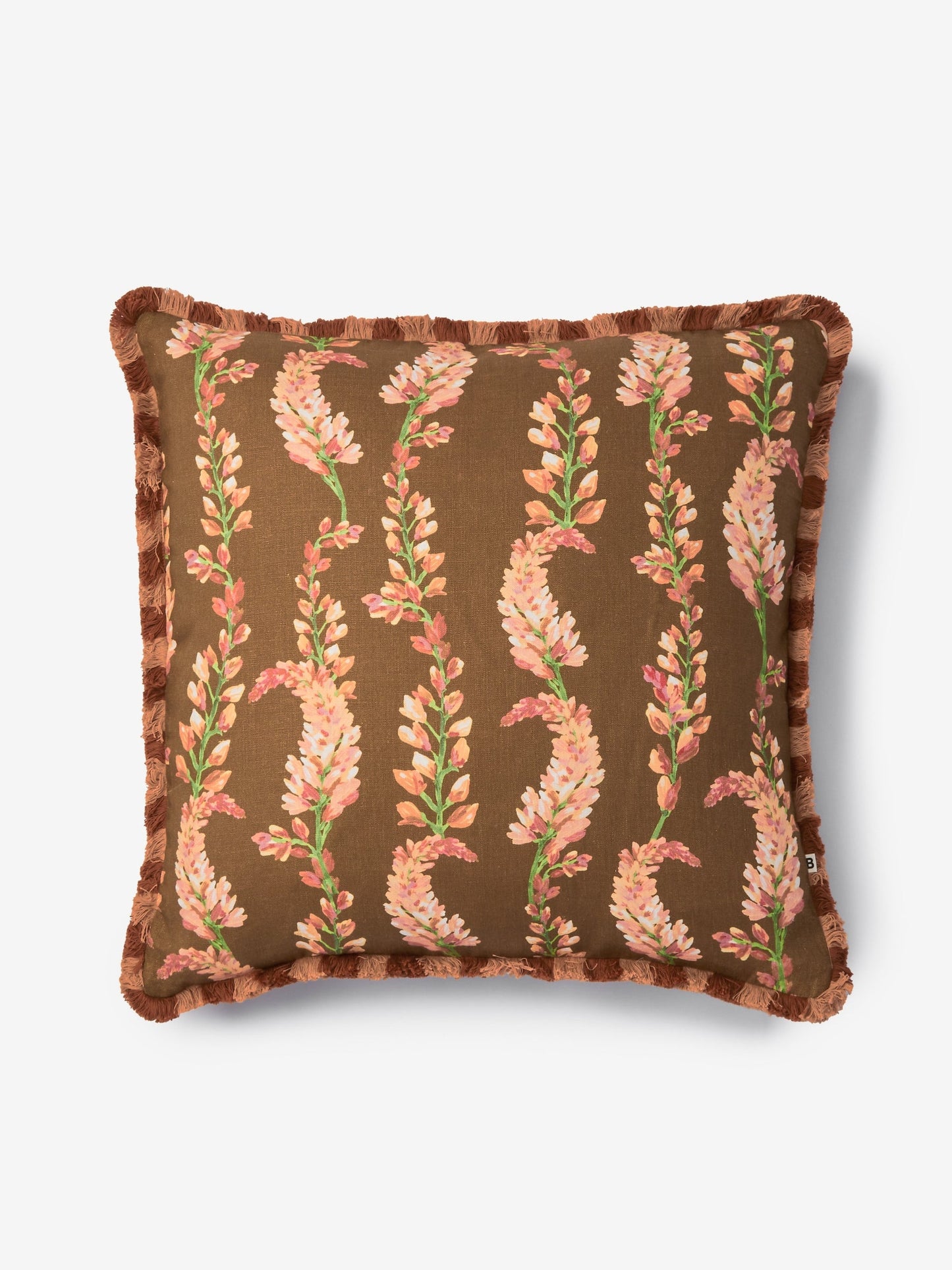 Bonnie & Neil Penny Brown Linen Cushion