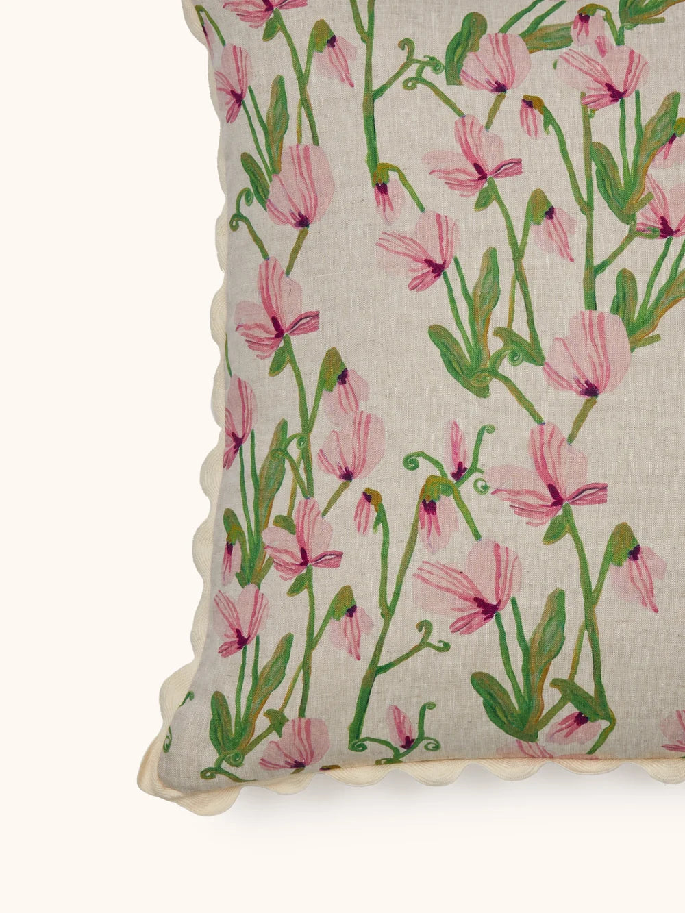 Bonnie & Neil Sweat Pea Pink Cushion