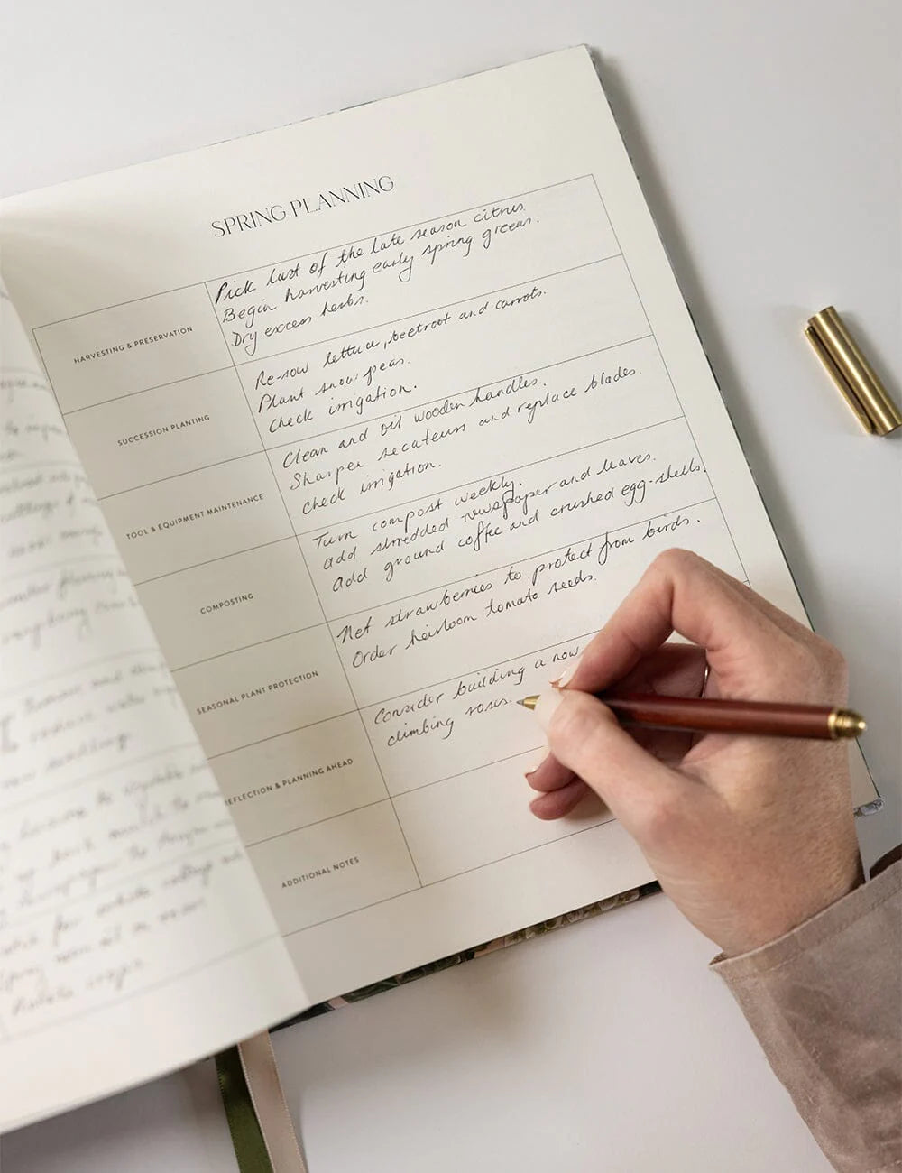 Bespoke Letterpress Heirloom Gardening Journal