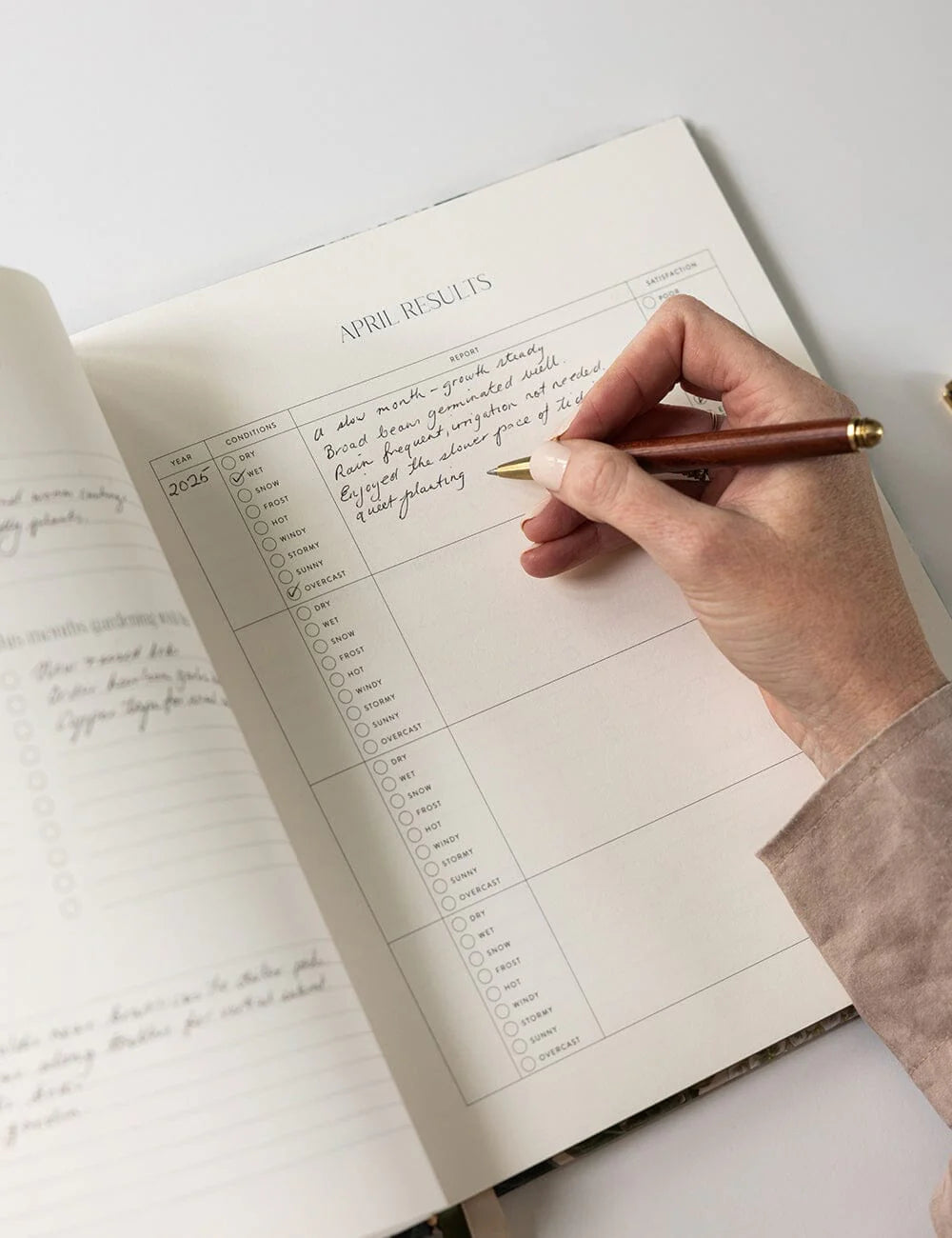 Bespoke Letterpress Heirloom Gardening Journal
