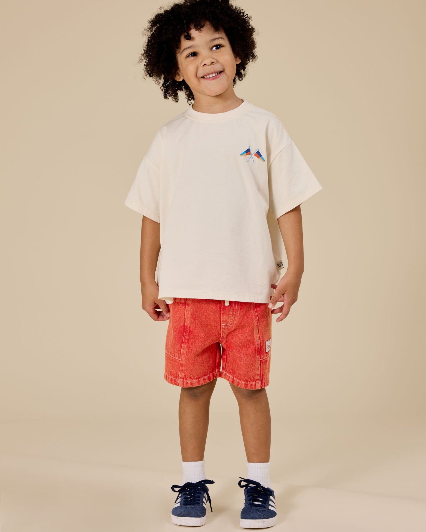 Goldie + Ace Nautical Flag Oversized Tee