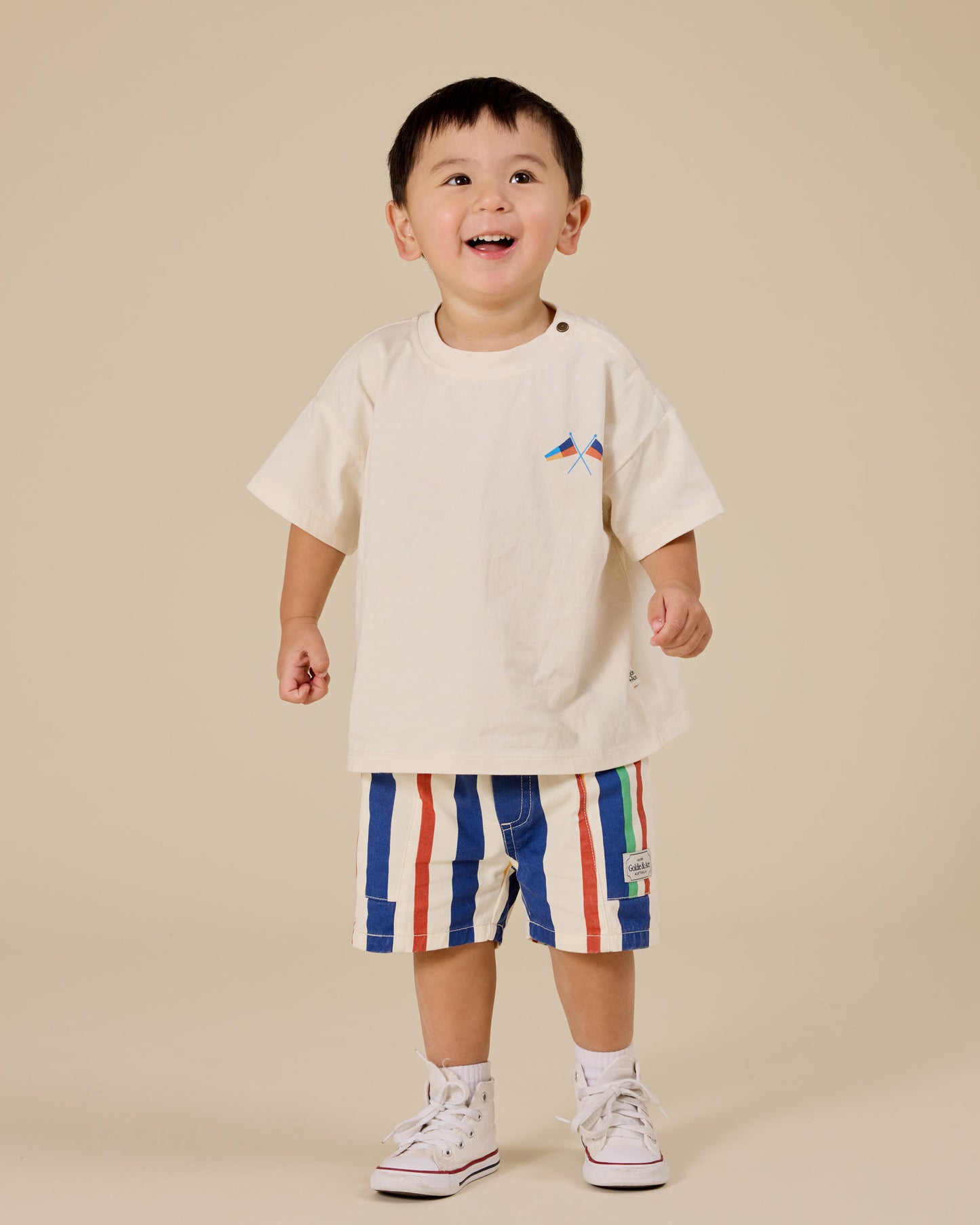 Goldie + Ace Nautical Flag Oversized Tee