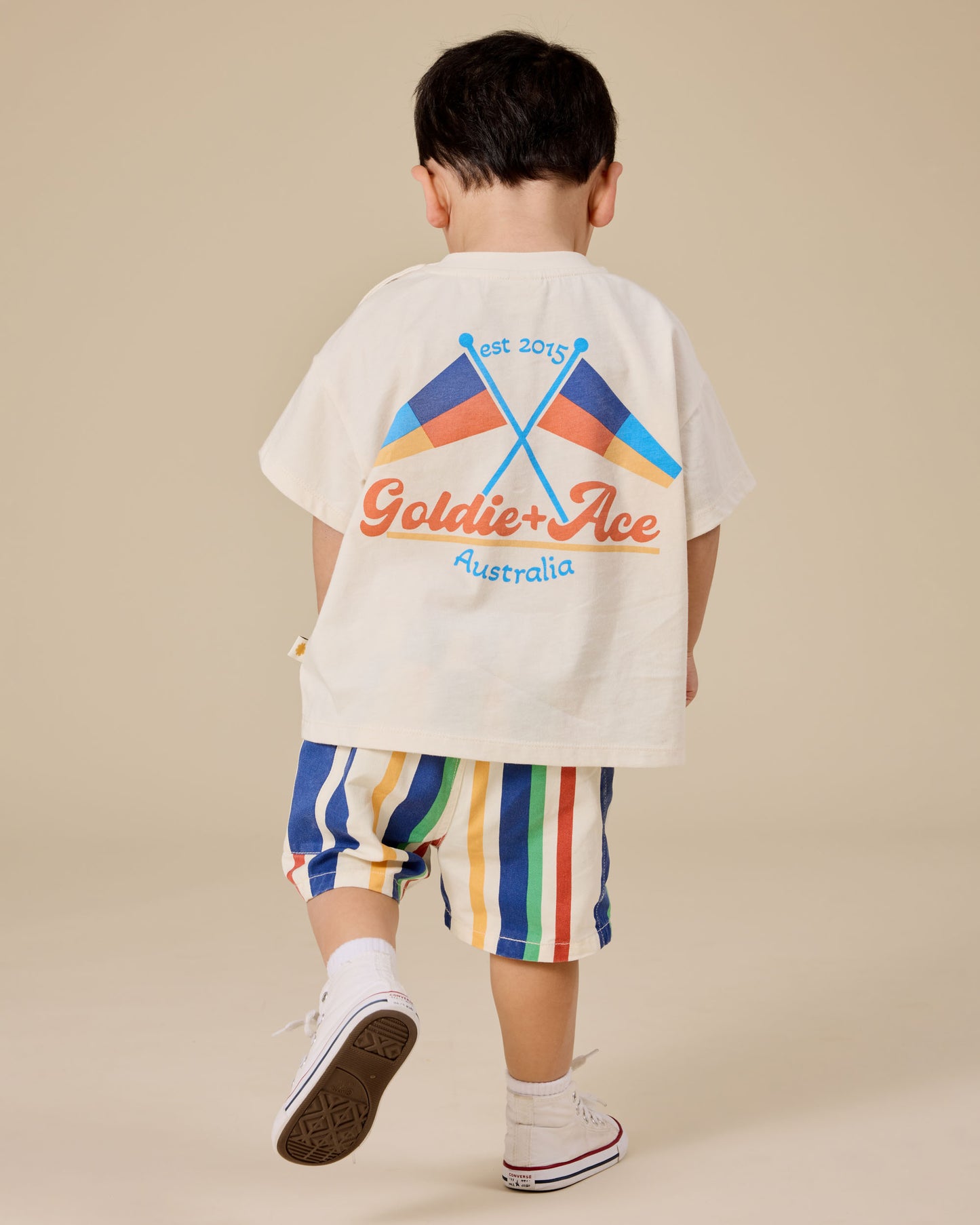 Goldie + Ace Nautical Flag Oversized Tee