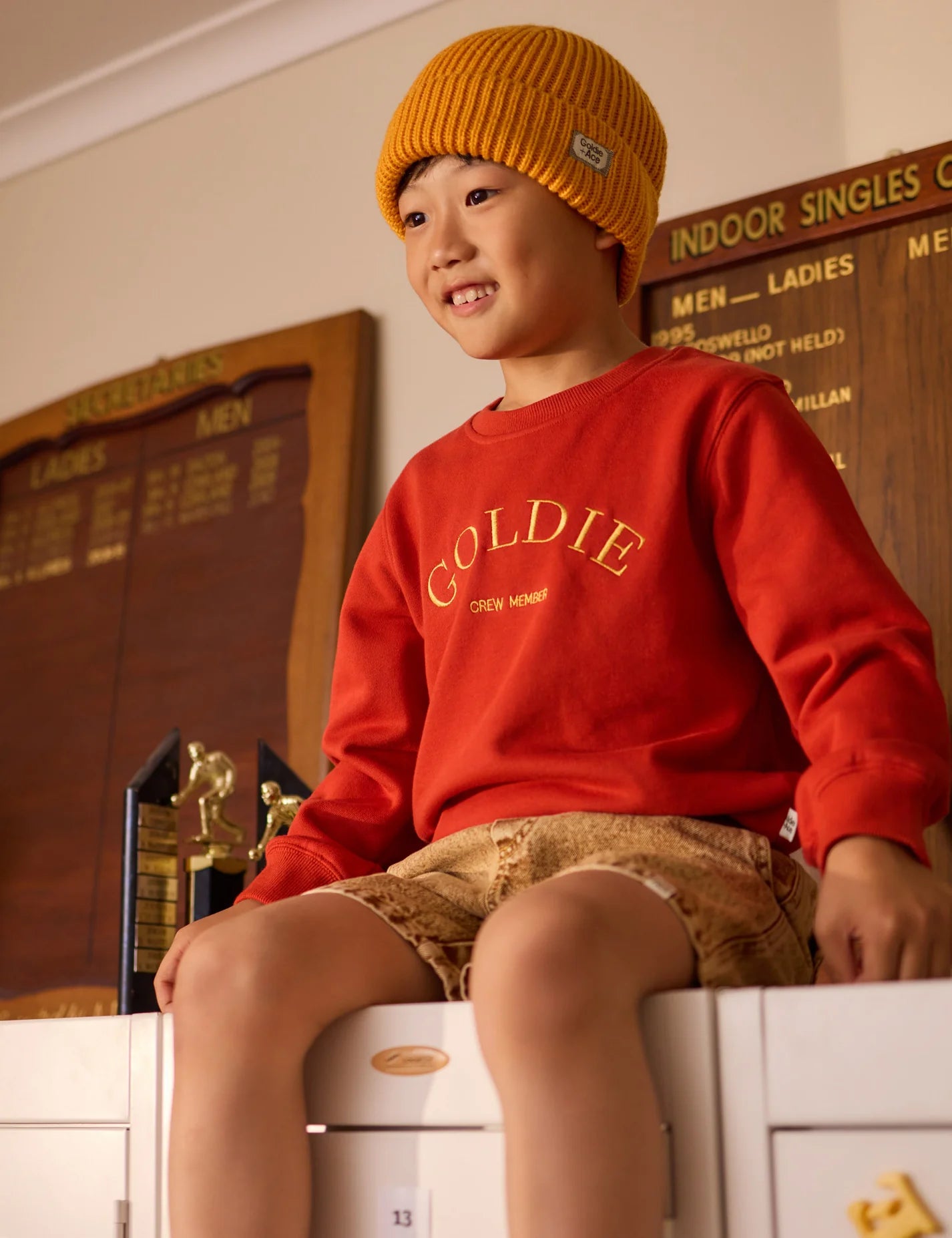 Goldie + Ace Crew Embroidered Sweater
