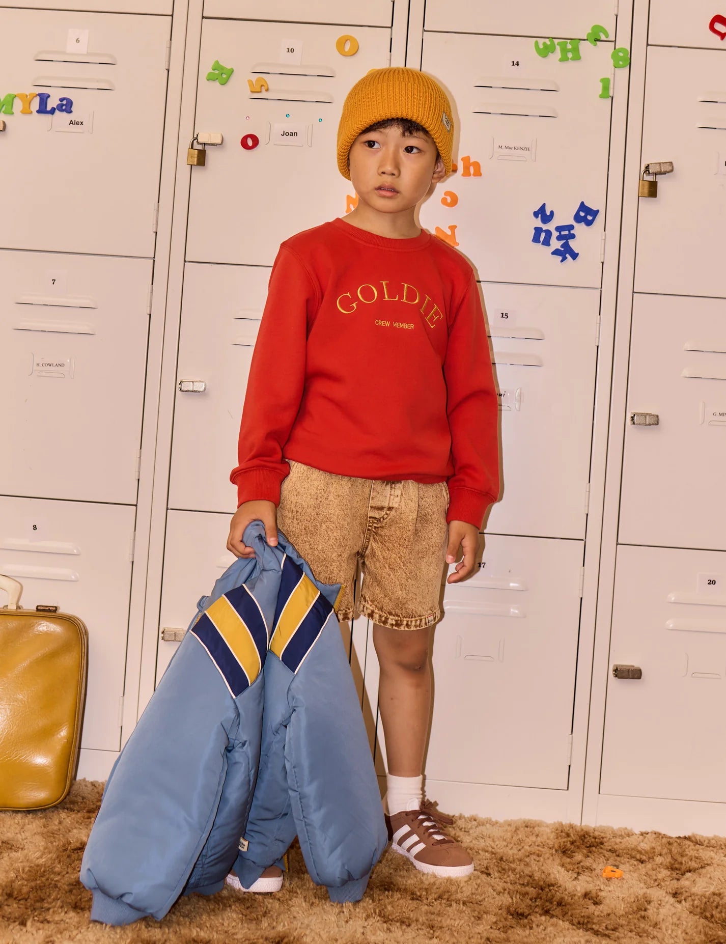 Goldie + Ace Crew Embroidered Sweater