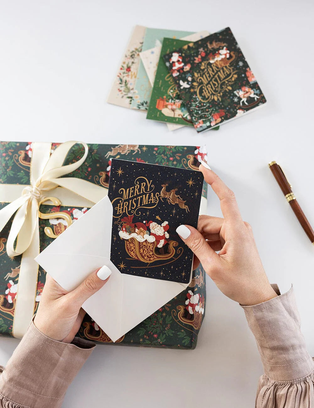 Bespoke Letterpress Christmas Card Boxset - 6 pack