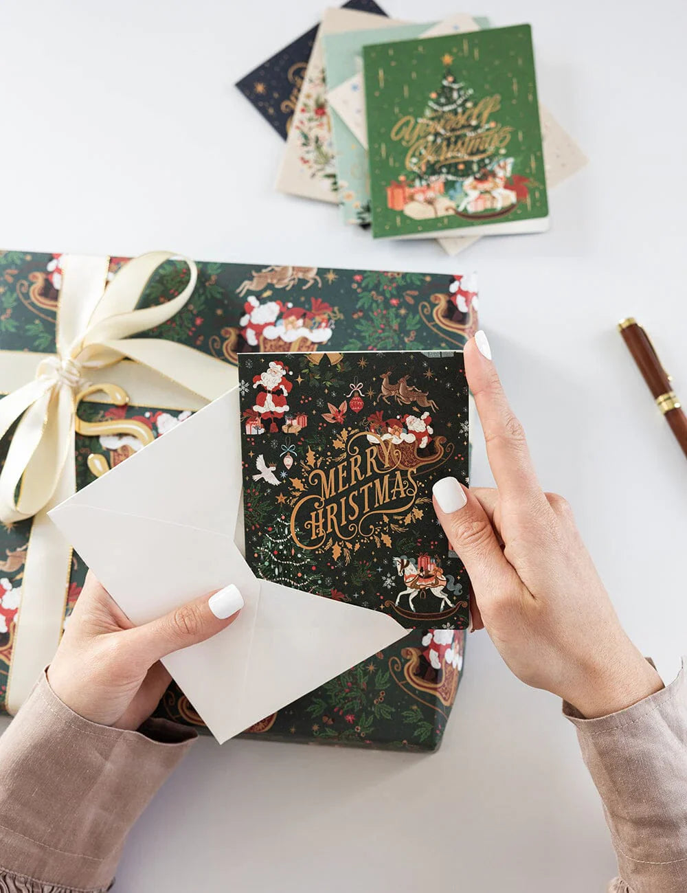 Bespoke Letterpress Christmas Card Boxset - 6 pack