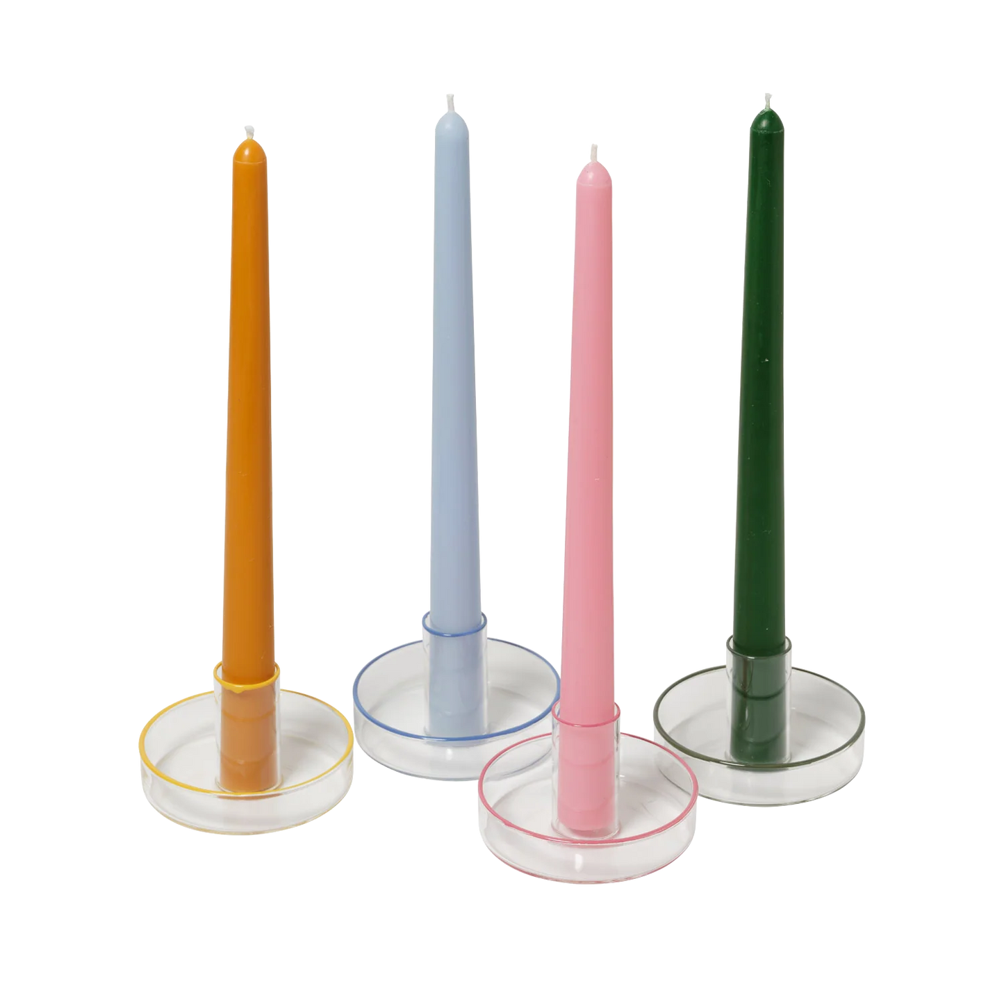 Glass Taper Candle Holders