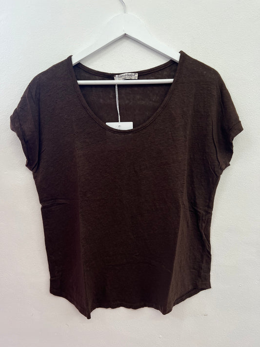 Mamapapa Noosa Linen Tee WAS $190