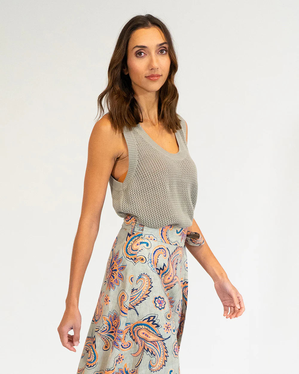 Elms + King Palm Cove Knit Tank
