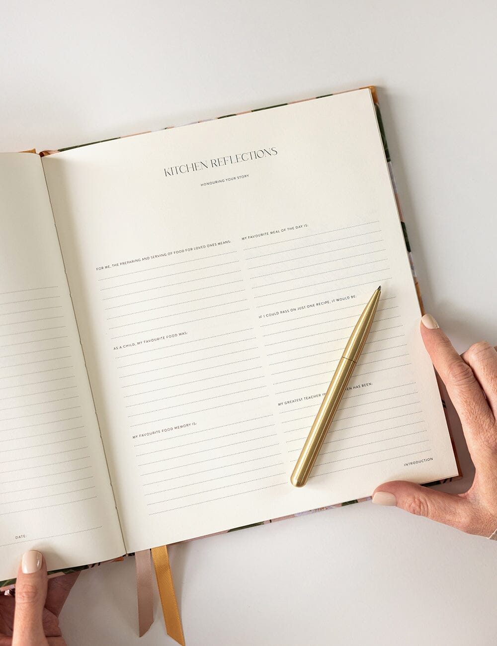 Bespoke Letterpress Heirloom Recipe Book Journal