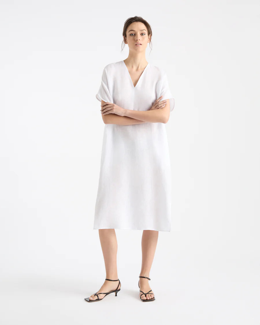 Mela Purdie Linen Wedge Dress WAS $345