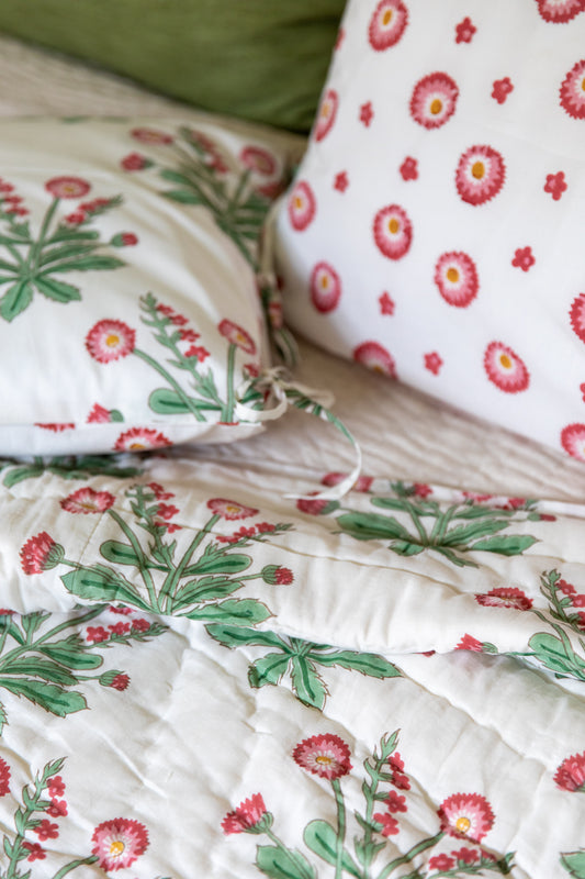 Mandalay Designs Seaweed Flower Quilt HALF PRICE