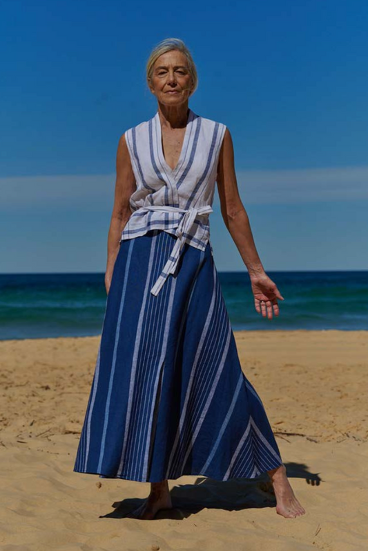 Porcelain Long A Line Skirt WAS $380